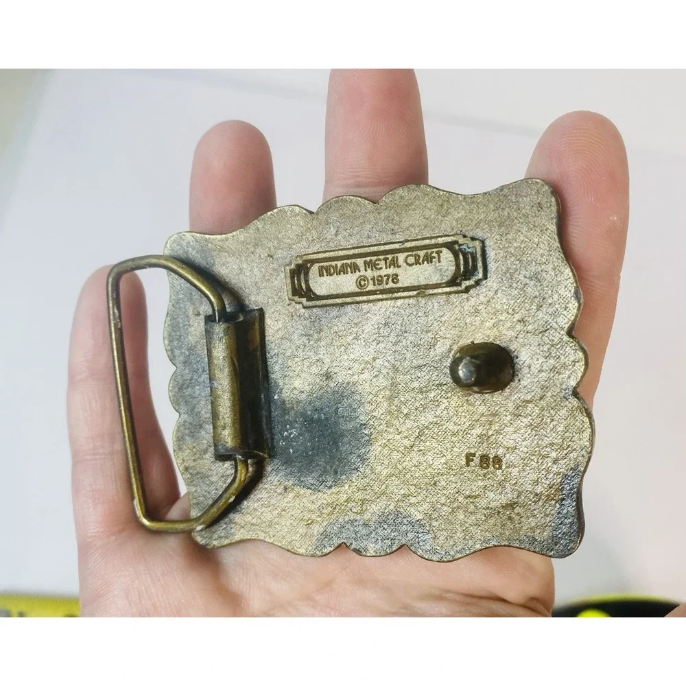 1978 Indiana Metal Craft Horse‎ Belt Buckle 